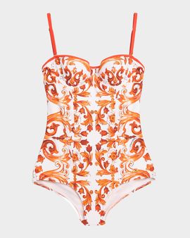 Dolce & Gabbana Majolica One-Piece Swimsuit