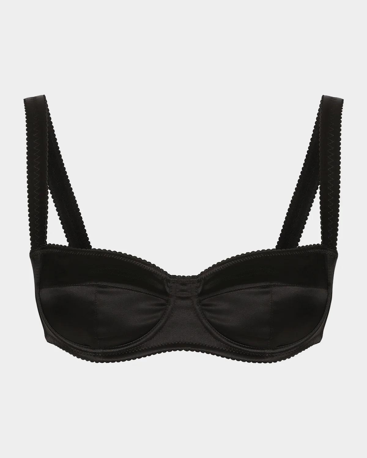 Dolce & Gabbana Semi-Padded Satin Balconette Bra