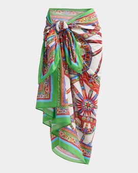 Dolce & Gabbana St. Majolica Cotton Sarong