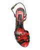 Dolce & Gabbana Women's 105MM Crystal-Embellished Rose Slingback Sandals - 4