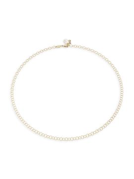 Dolce & Gabbana Women's 18K Gold & Pearl Cable Chain Necklace
