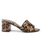 Dolce & Gabbana Women's 60MM Logo Leopard-Print Leather Sandals - 1
