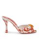 Dolce & Gabbana Women's 85MM Embellished Majolica Stiletto Mules - 1
