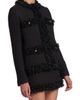 Dolce & Gabbana Women's Boucle Knit Fringe Trim Jacket - 4