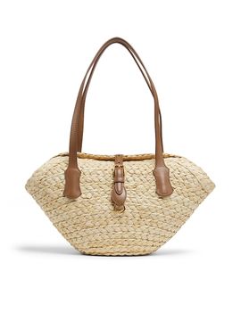 Dolce & Gabbana Women's Capri Coffa Raffia Tote Bag