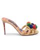 Dolce & Gabbana Women's Carretto 85MM Pom-Pom Stiletto Sandals - 1