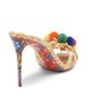 Dolce & Gabbana Women's Carretto 85MM Pom-Pom Stiletto Sandals - 3