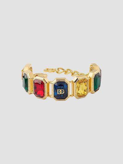 Dolce & Gabbana Women's Carretto Goldtone Glass Bracelet