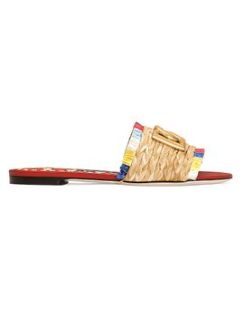 Dolce & Gabbana Women's Carretto Raffia Sandals