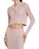 Dolce & Gabbana Women's Crochet Knit Crop Cardigan - 4