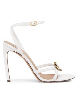 Dolce & Gabbana Women's Desire 105MM Heart-Detailed Leather Sandals