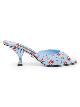 Dolce & Gabbana Women's Desire Floral Silk Mules