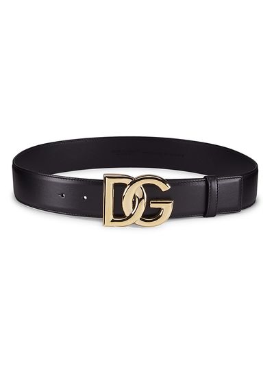 Dolce & Gabbana Women's DG Logo Leather Belt