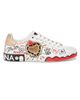 Dolce & Gabbana Women's Embellished Printed Leather Low-Top Sneakers - 1