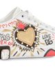 Dolce & Gabbana Women's Embellished Printed Leather Low-Top Sneakers - 4