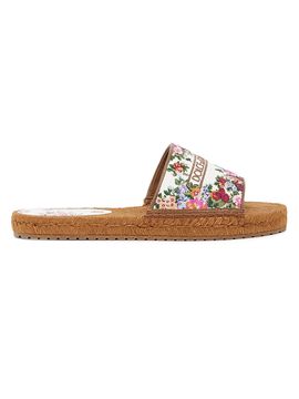 Dolce & Gabbana Women's Floral Espadrille Slides
