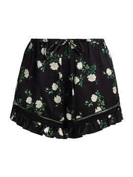 Dolce & Gabbana Women's Floral Silk-Blend Shorts