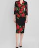 Dolce & Gabbana Women's Floral Stretch-Silk Pencil Midi-Skirt - 2
