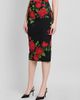 Dolce & Gabbana Women's Floral Stretch-Silk Pencil Midi-Skirt - 4