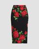 Dolce & Gabbana Women's Floral Stretch-Silk Pencil Midi-Skirt - 6