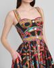 Dolce & Gabbana Women's Geometric Cotton Sweetheart Midi-Dress - 5
