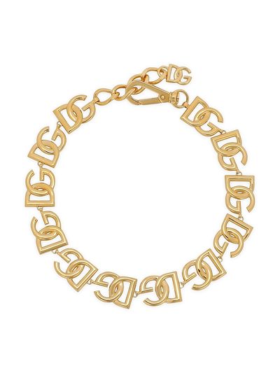 Dolce & Gabbana Women's Gold-Plated DG Chain Choker.
