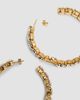 Dolce & Gabbana Women's Goldtone & Glass Crystal Monogram Hoop Earrings - 3