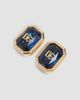 Dolce & Gabbana Women's Goldtone & Glass Crystal Monogram Stud Earrings - 2