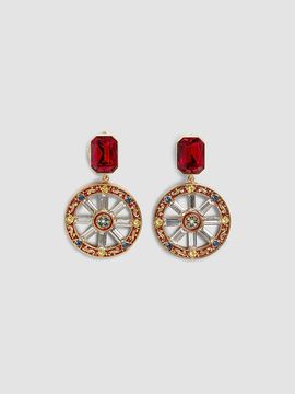 Dolce & Gabbana Women's Goldtone, Glass Crystal & Resin Clip-On Drop Earrings