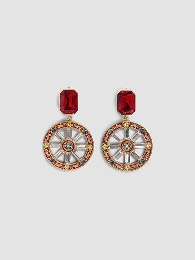 Dolce & Gabbana Women's Goldtone, Glass Crystal & Resin Clip-On Drop Earrings
