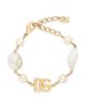 Dolce & Gabbana Women's Goldtone, Imitation Pearl & Shell Monogram Bracelet/6.3-7.9" - 4