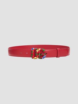 Dolce & Gabbana Women's Interlocking Logo Leather Belt