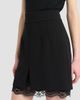 Dolce & Gabbana Women's Lace-Hemmed Wool Mini Skirt - 5