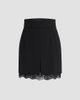 Dolce & Gabbana Women's Lace-Hemmed Wool Mini Skirt - 6