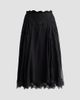 Dolce & Gabbana Women's Lace-Trim Silk-Cotton Midi Skirt - 6