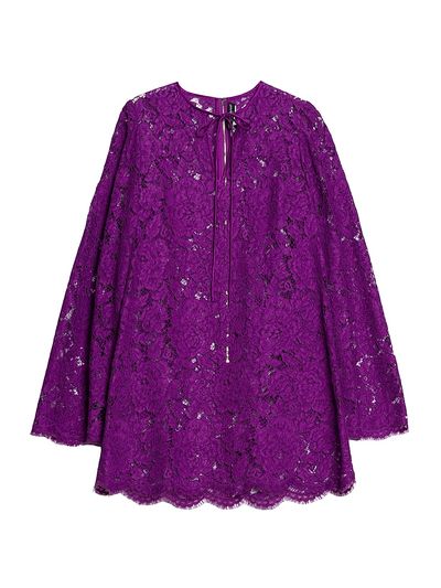 Dolce & Gabbana Women's Lace Tent Minidress