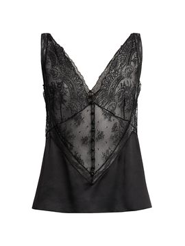 Dolce & Gabbana Women's Lace V-Neck Tank