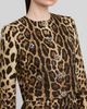 Dolce & Gabbana Women's Leopard-Print Cotton-Blend Crop Jacket - 5