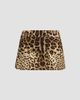 Dolce & Gabbana Women's Leopard-Print Cotton-Blend Mini Skirt - 1