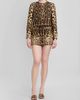 Dolce & Gabbana Women's Leopard-Print Cotton-Blend Mini Skirt - 2