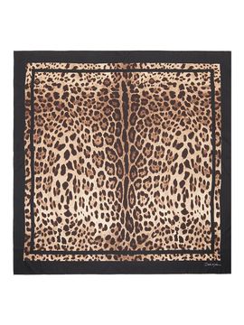 Dolce & Gabbana Women's Leopard-Print Silk Foulard