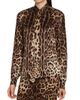 Dolce & Gabbana Women's Leopard-Print Silk Shirt - 3