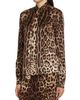 Dolce & Gabbana Women's Leopard-Print Silk Shirt - 4