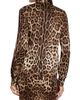 Dolce & Gabbana Women's Leopard-Print Silk Shirt - 5