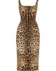 Dolce & Gabbana Women's Leopard-Print Sleeveless Dress - 6