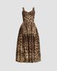 Dolce & Gabbana Women's Leopard Print Cotton Midi Dress - 6