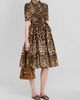 Dolce & Gabbana Women's Leopard Print Cotton Poplin Midi Shirtdress - 2