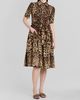 Dolce & Gabbana Women's Leopard Print Cotton Poplin Midi Shirtdress - 4