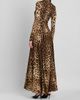 Dolce & Gabbana Women's Leopard Silk Charmeuse Maxi Dress - 3
