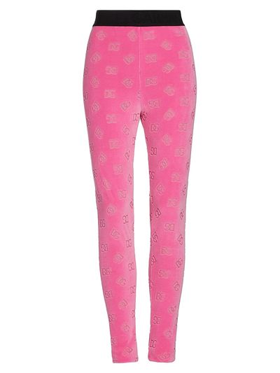 Dolce & Gabbana Women's Logo Cotton Terry Leggings